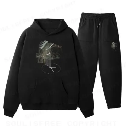 Secret Behind The Bookshelf Fleece Hoodie Set