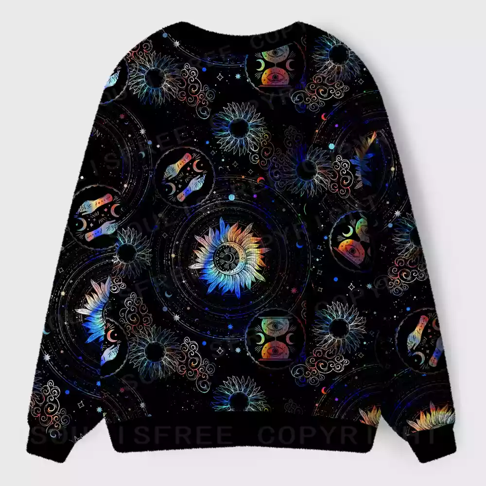 Galactic Whirl Ugly Cardigan Sweaters