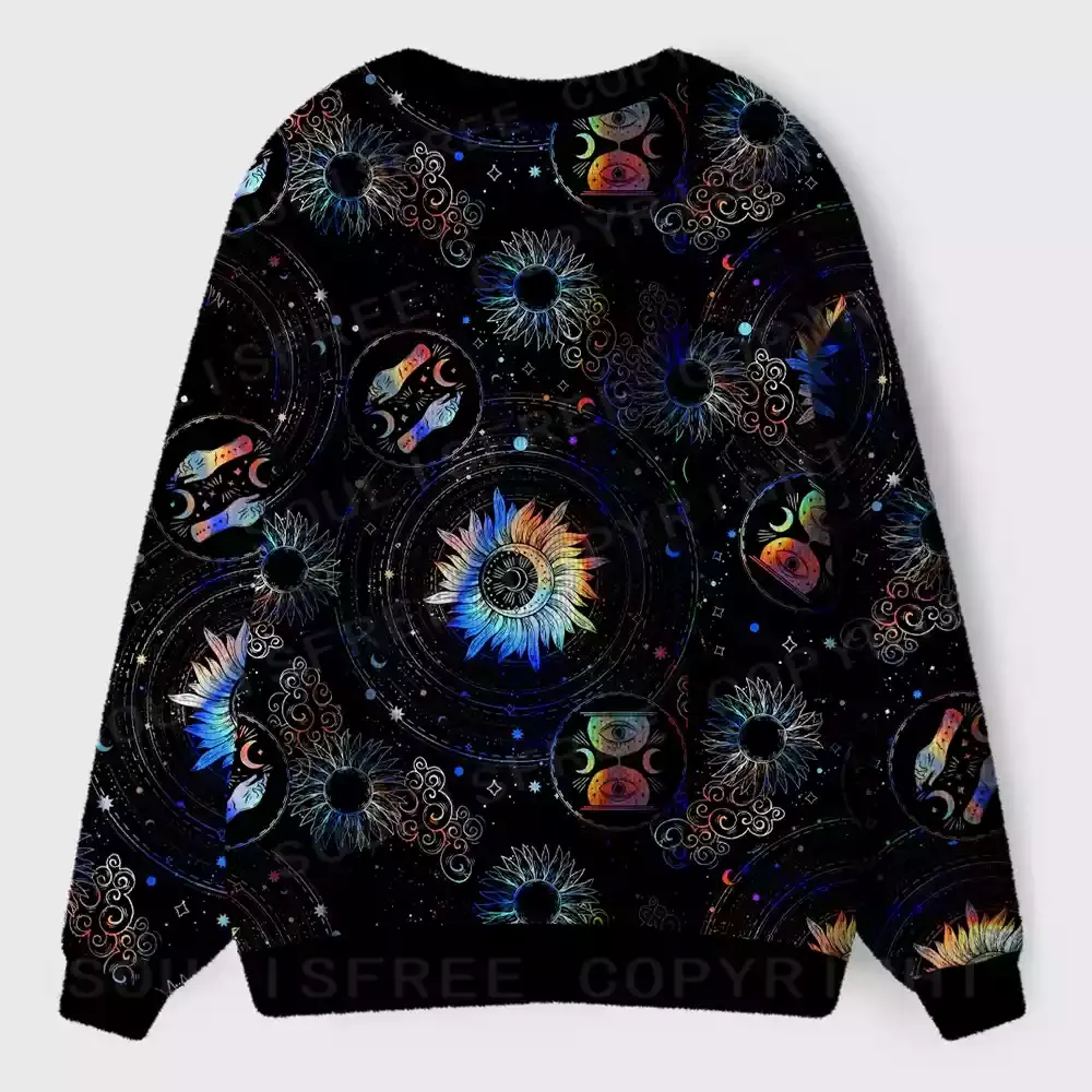 Galactic Whirl Ugly Cardigan Sweaters