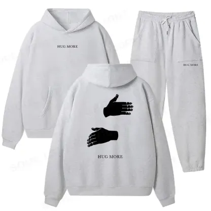 More Hugs Please Fleece Hoodie Set