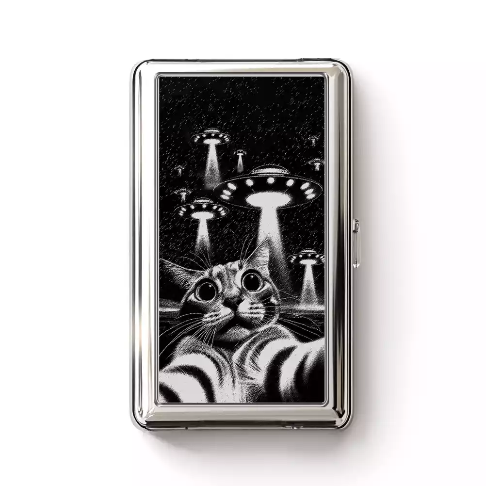 They Come For Cat Cigarette Case