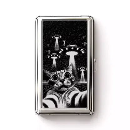 They Come For Cat Cigarette Case