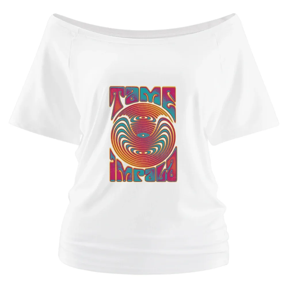 Psychedelic Moment Off Shoulder Top