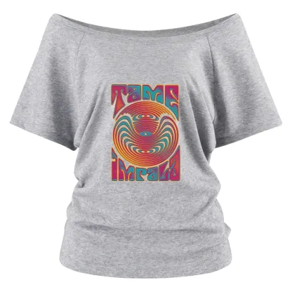 Psychedelic Moment Off Shoulder Top