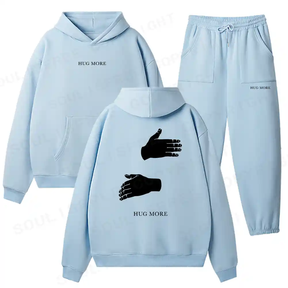 More Hugs Please Fleece Hoodie Set