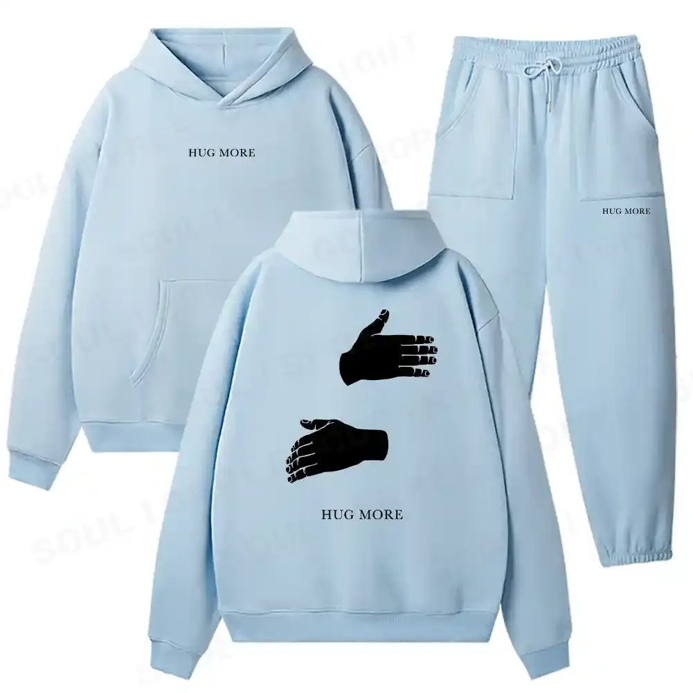More Hugs Please Fleece Hoodie Set