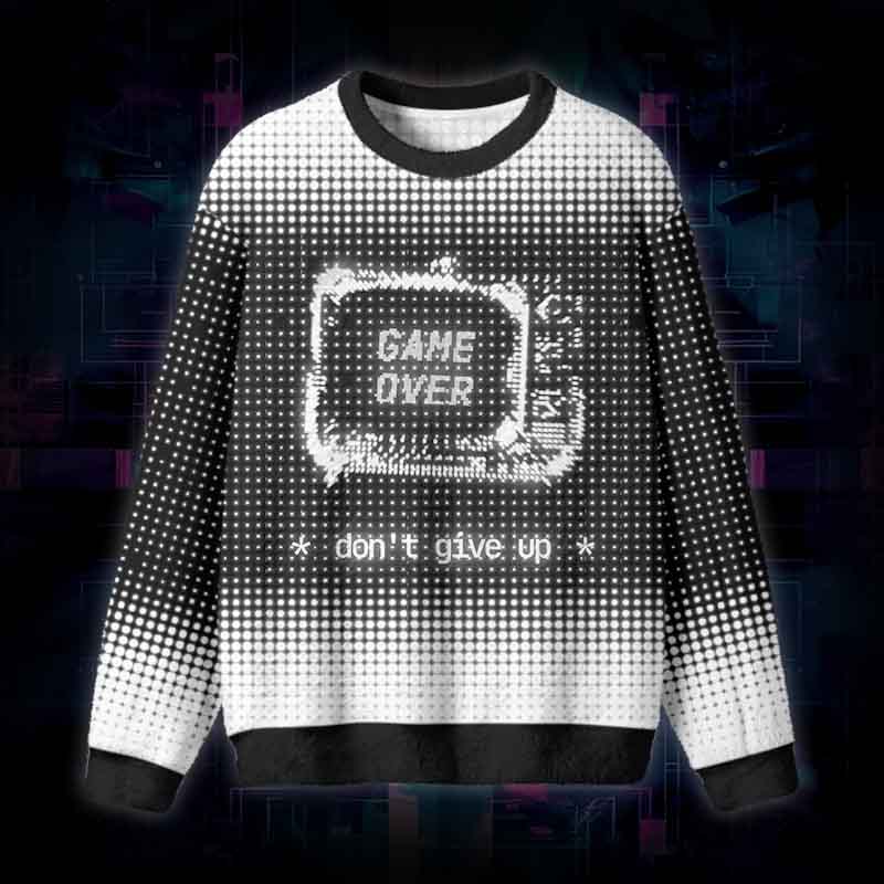 Soulisfree Game Over? Not Yet Fuzzy Crewneck Sweater