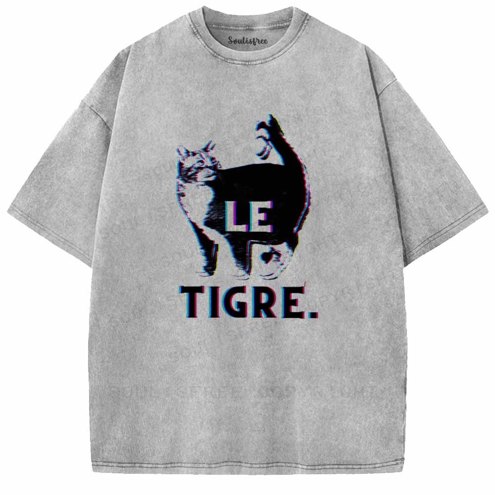 Soulisfree  LE  TIGRE Washed Tee