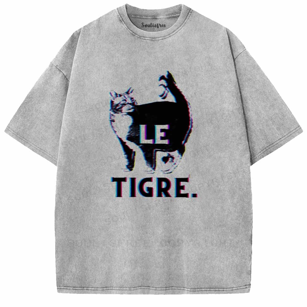 Soulisfree  LE  TIGRE Washed Tee
