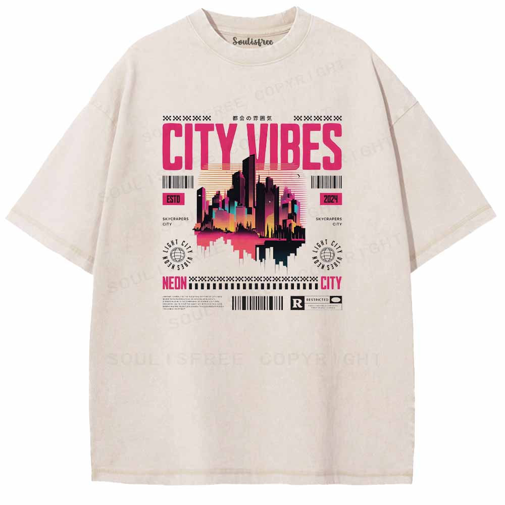 Soulisfree CITY VIBES Washed Tee