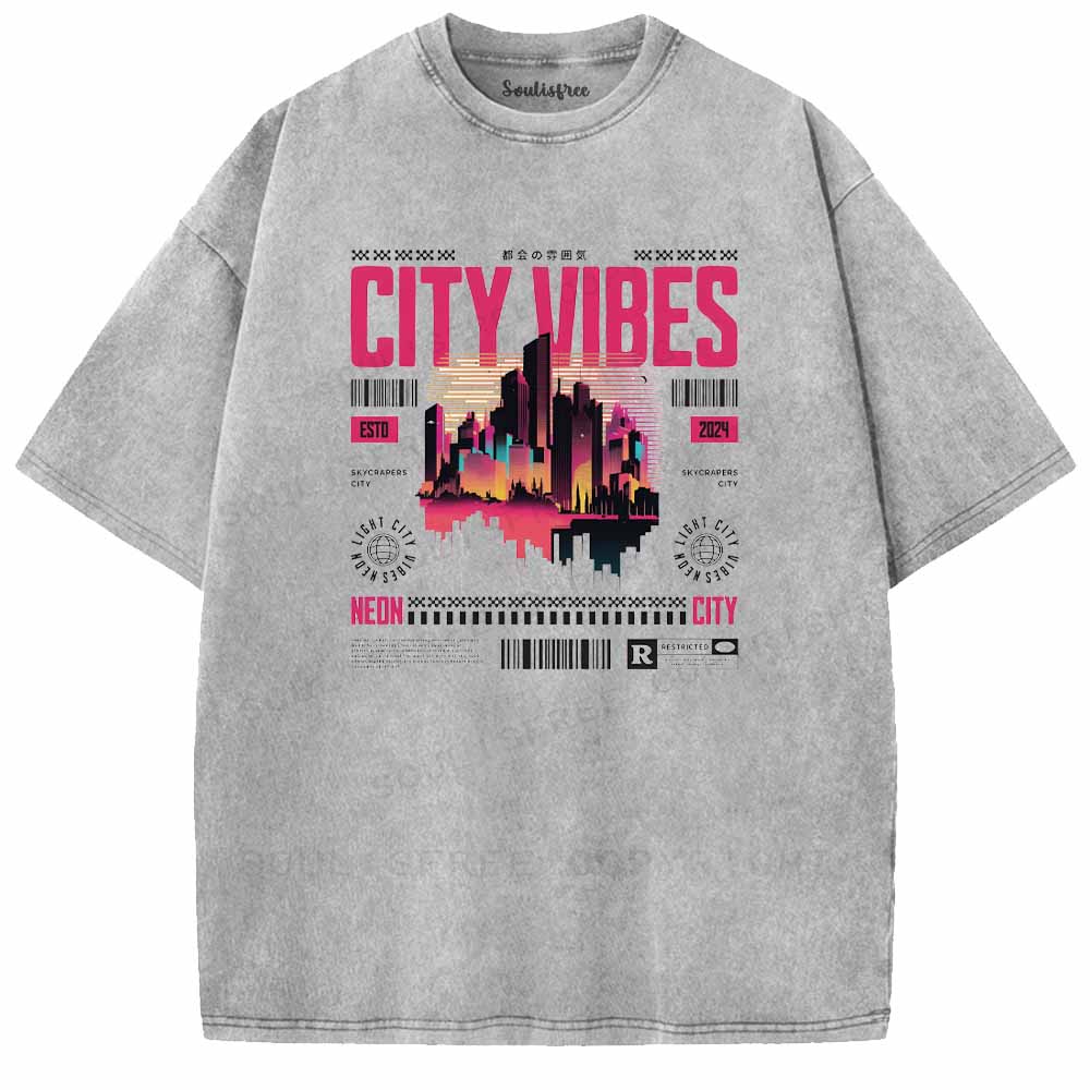 Soulisfree CITY VIBES Washed Tee