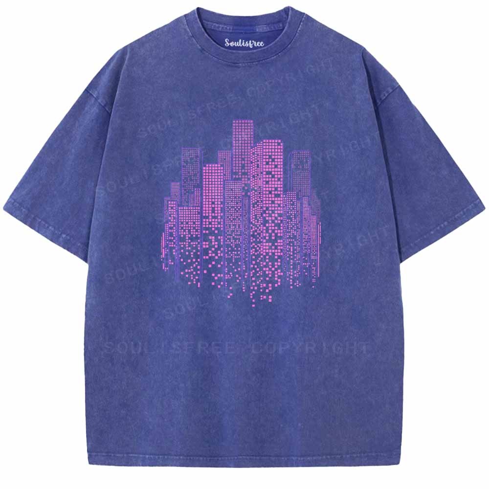 Soulisfree NEON MATRIX Washed Tee