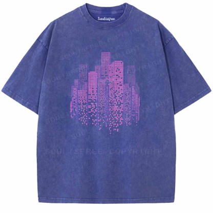 Soulisfree NEON MATRIX Washed Tee