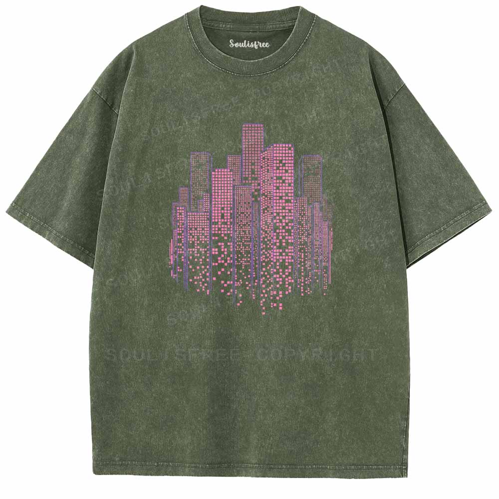 Soulisfree NEON MATRIX Washed Tee