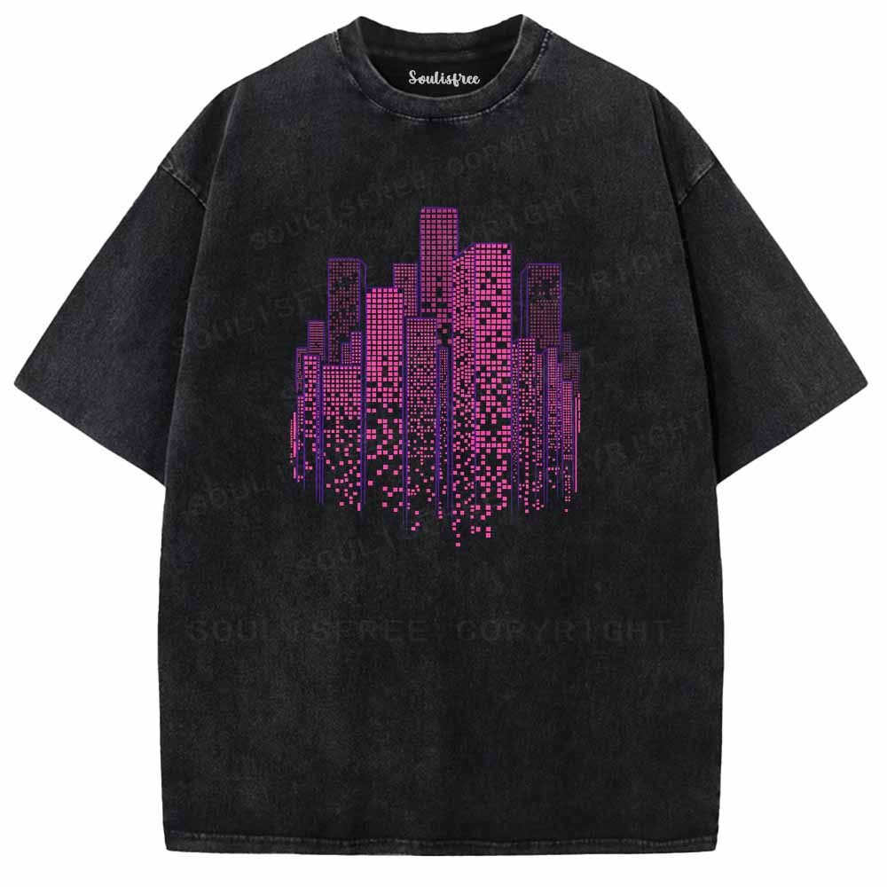 Soulisfree NEON MATRIX Washed Tee