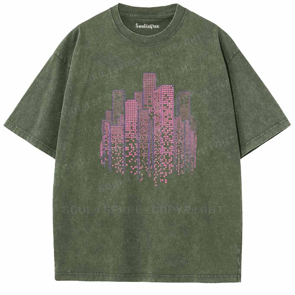 Soulisfree NEON MATRIX Washed Tee