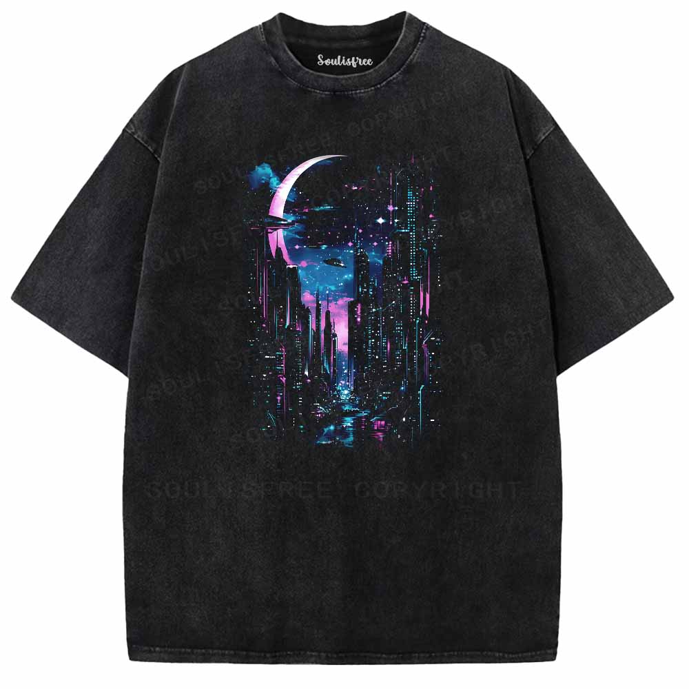 Soulisfree MOONLIT NEON Washed Tee