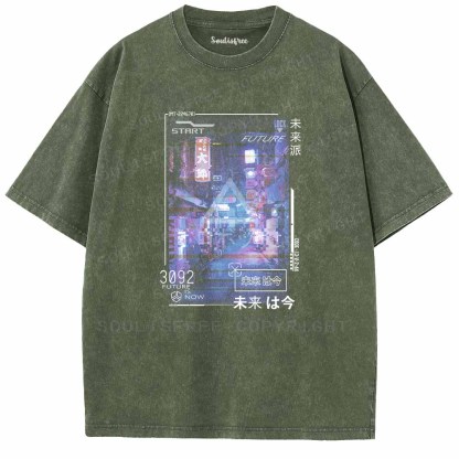 Soulisfree FUTURE IS NOW Washed Tee
