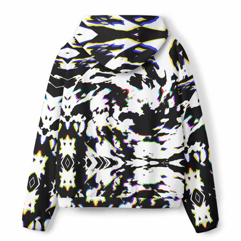 Soulisfree RGB Glitch Camo All-Over Print Hoodie