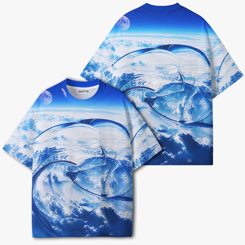 Soulisfree BETWEEN SKY & SEA ECO‑PERF Graphic Tee