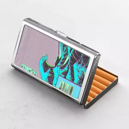 Soulisfree Neon Kanagawa Wave Metal Pocket Case