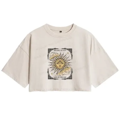Living By The Sun Washed Crop T-shirt