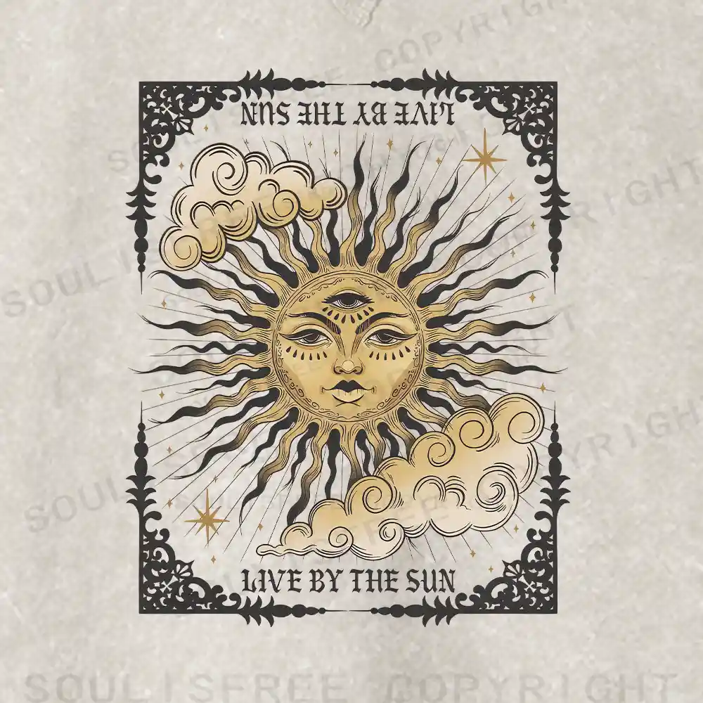 Living By The Sun Fit Washed Sweatshirt