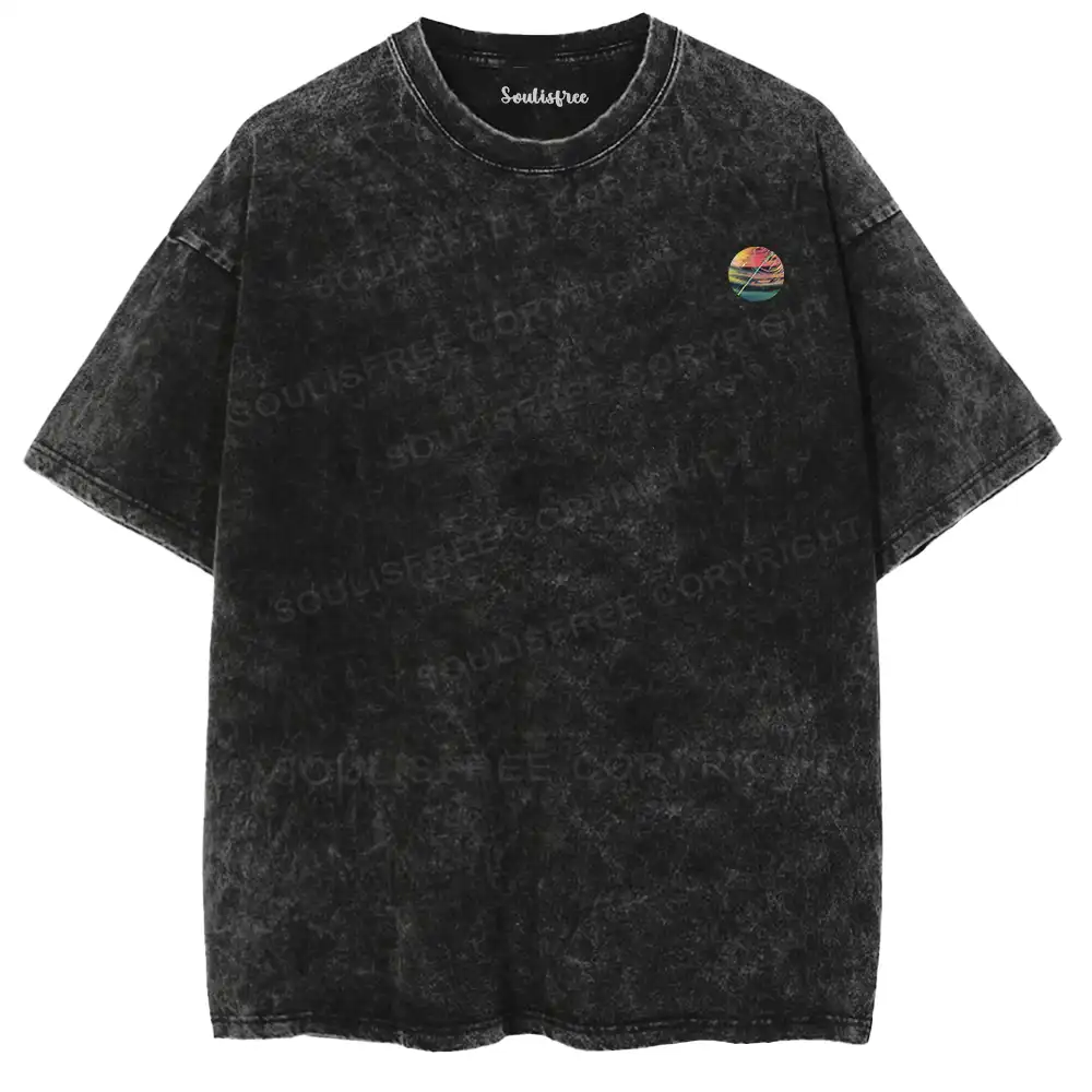 Neon Voyage Washed Space T-shirt