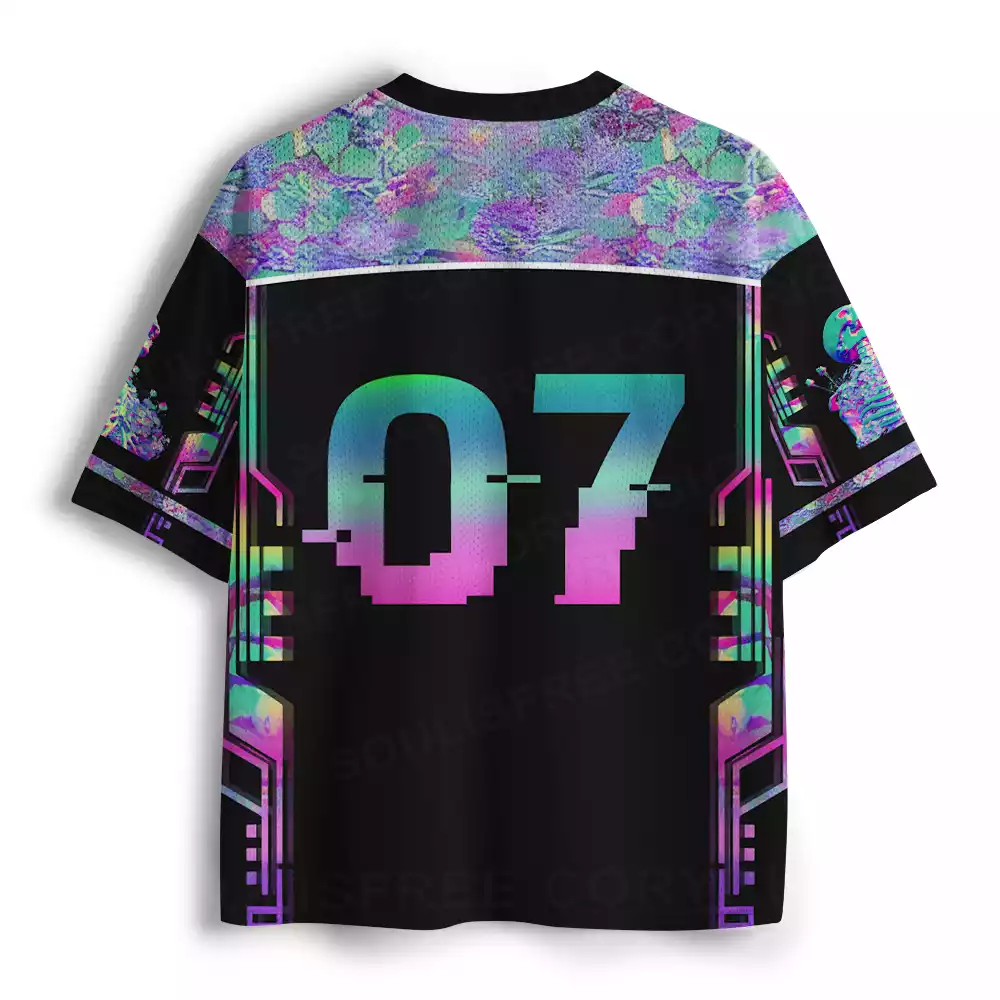 Iridescent Occult Skeleton Mesh Jersey