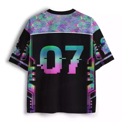 Iridescent Occult Skeleton Mesh Jersey