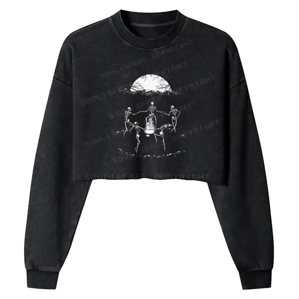 Dark Magic Washed Cropped Sweatshirt