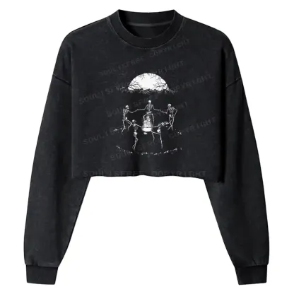 Dark Magic Washed Cropped Sweatshirt