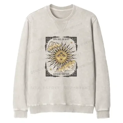 Living By The Sun Fit Washed Sweatshirt