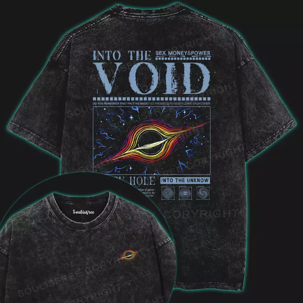 Into The Void Washed Space T-shirt