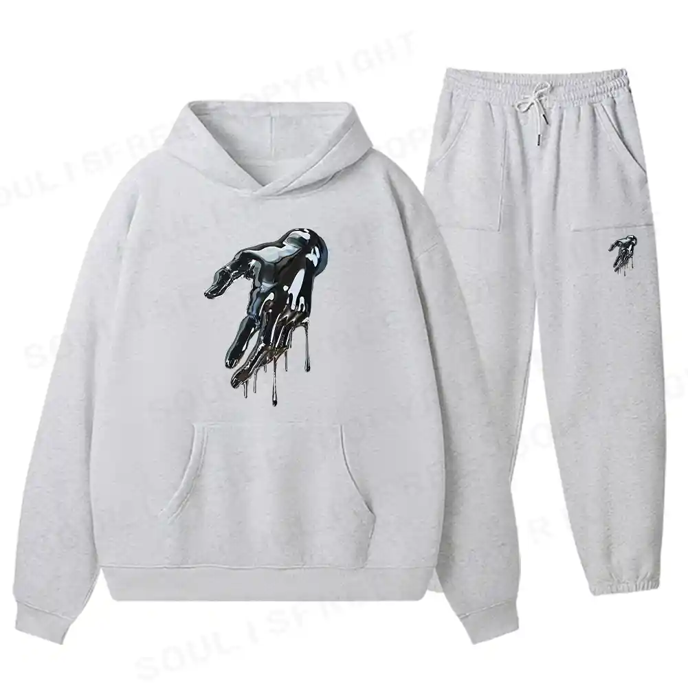 Liquid Metal Hand Fleece Hoodie Set