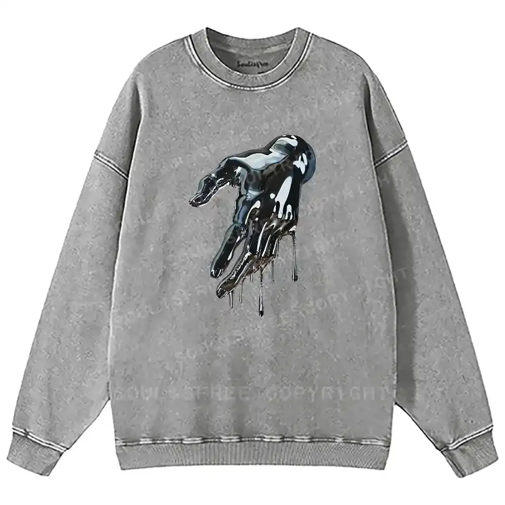 Liquid Metal Hand Washed Sweatshirts