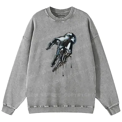 Liquid Metal Hand Washed Sweatshirts