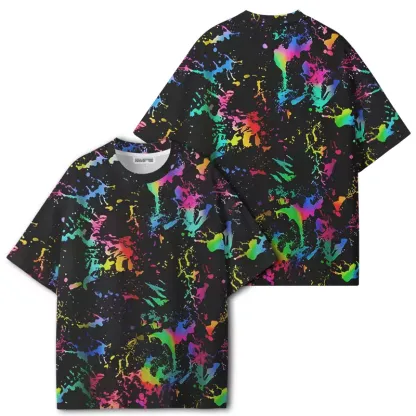 Soulisfree Neon Ink Splash ECO‑PERF Graphic Tee