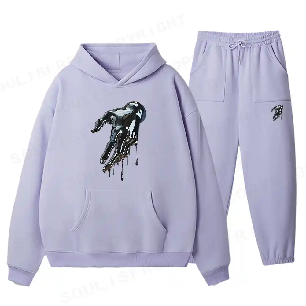 Liquid Metal Hand Fleece Hoodie Set