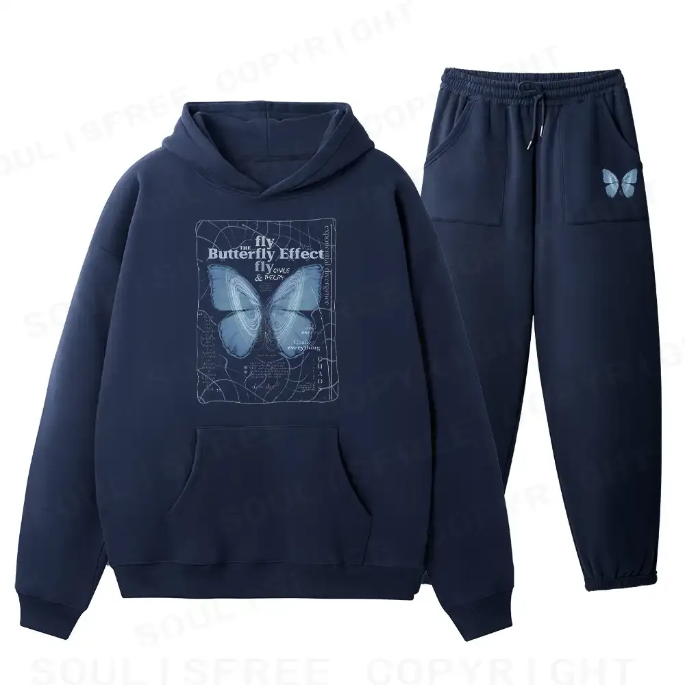 Butterfly Effect Fleece Hoodie Set