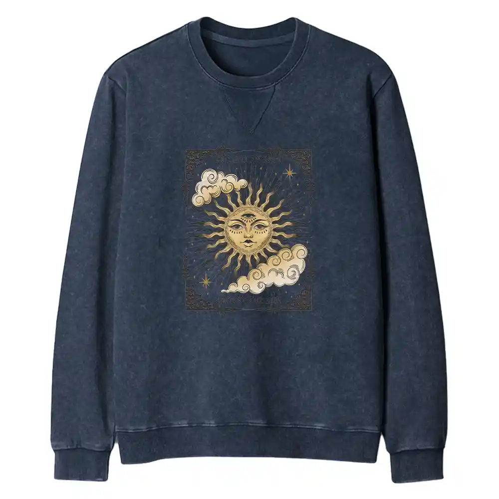 Living By The Sun Fit Washed Sweatshirt