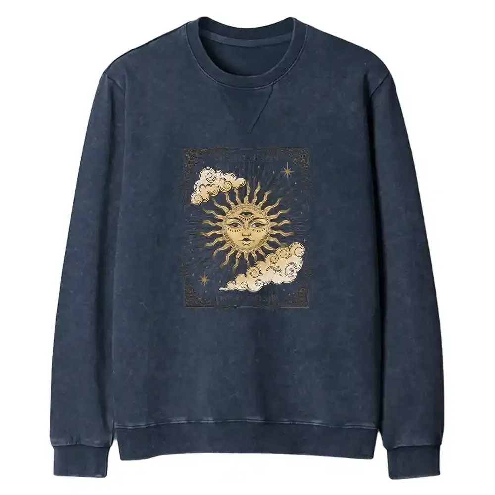 Living By The Sun Fit Washed Sweatshirt