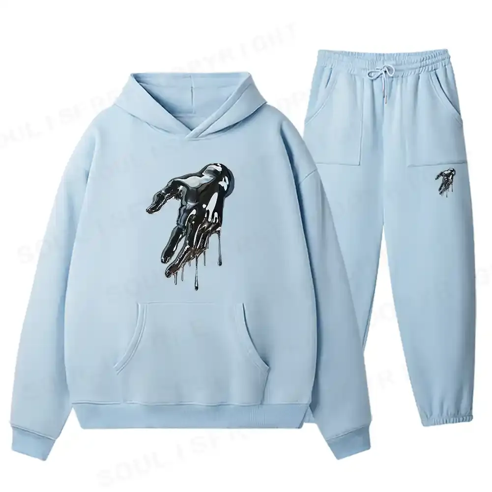 Liquid Metal Hand Fleece Hoodie Set