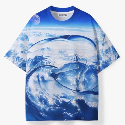 Soulisfree BETWEEN SKY & SEA ECO‑PERF Graphic Tee