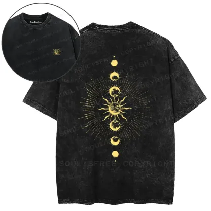 Solar Lunar Cycle Washed T-shirt