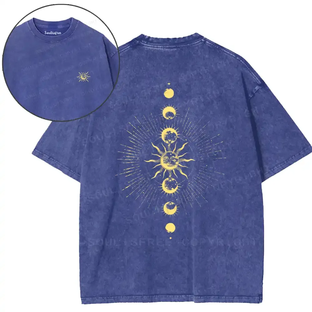 Solar Lunar Cycle Washed T-shirt