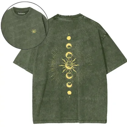 Solar Lunar Cycle Washed T-shirt