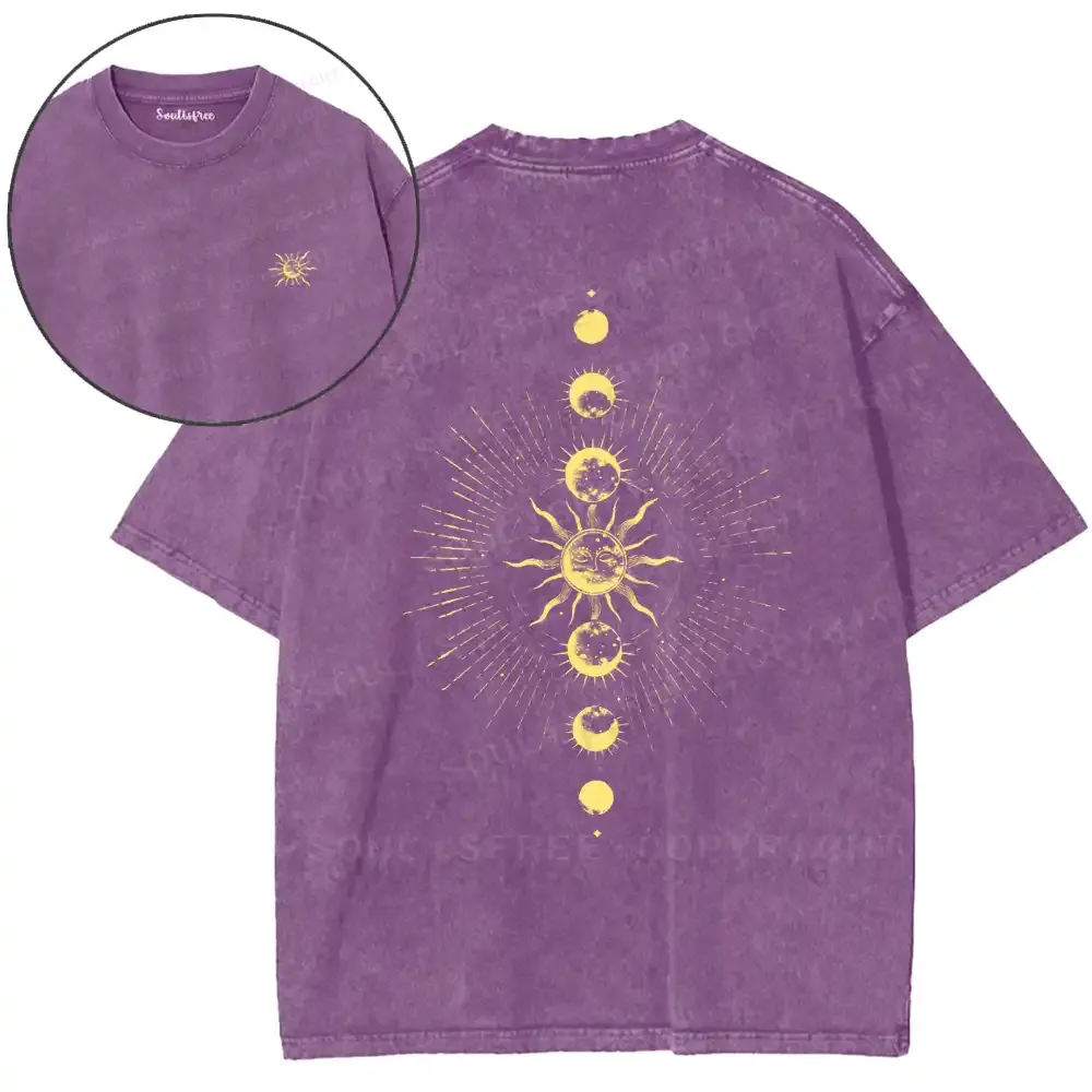 Solar Lunar Cycle Washed T-shirt
