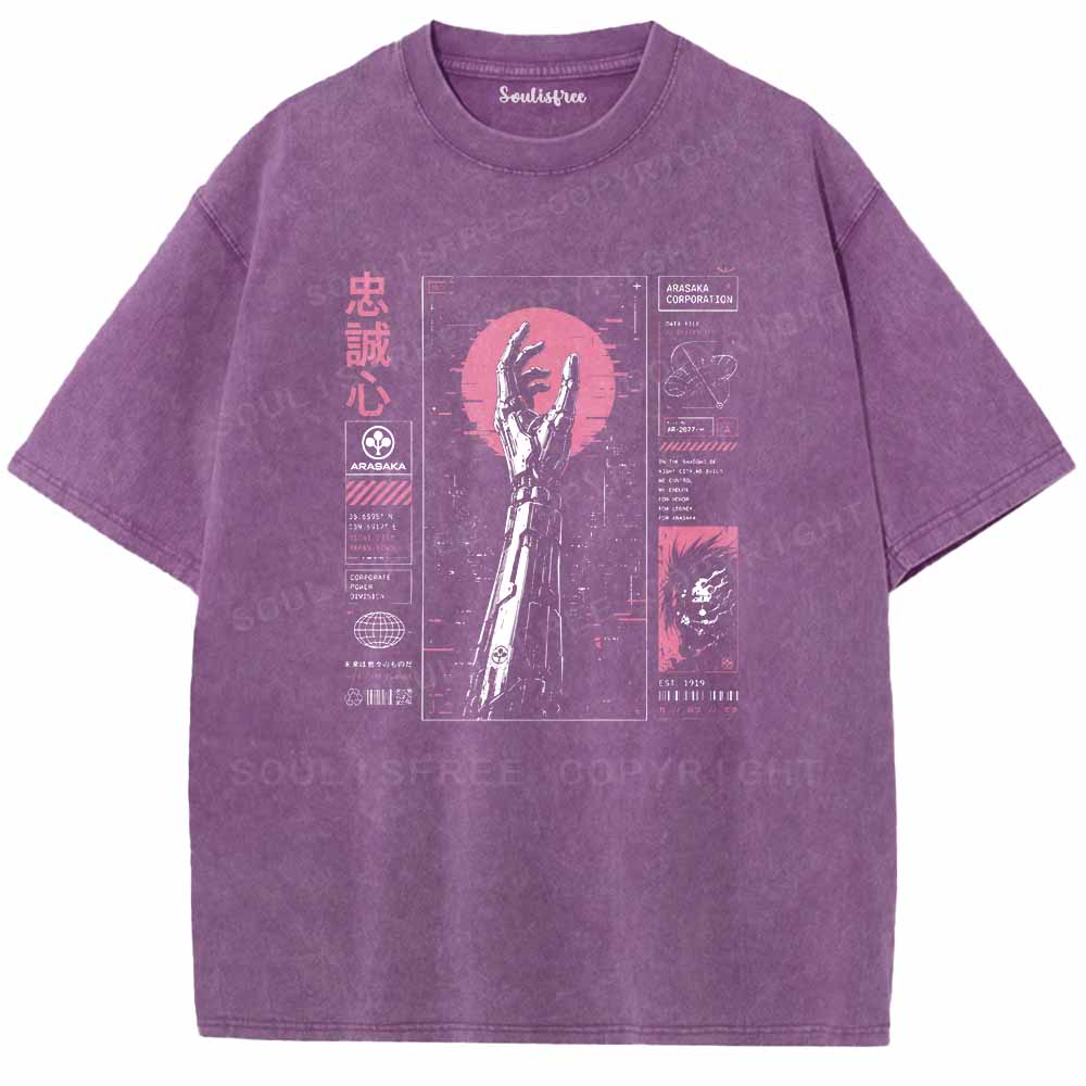 Soulisfree Loyalty of steel limbs Washed Tee