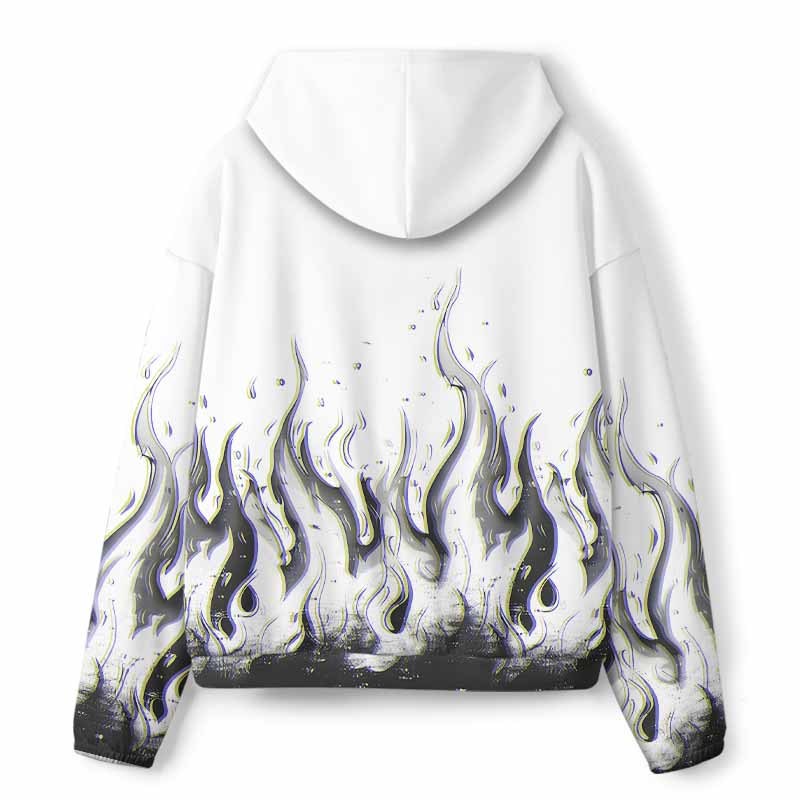 Soulisfree Glitch Flames All-Over Print Hoodie